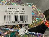Partij ball with (outdoor) lighting d30cm 300 led met timer ip44 (13x) - afbeelding 2 van  3