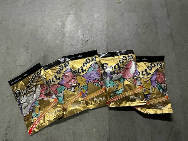 Partij ballonnen 50/per pack (120x) - afbeelding 1 van  3