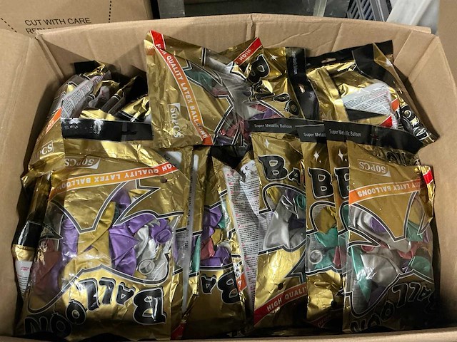 Partij ballonnen 50/per pack (120x) - afbeelding 2 van  3