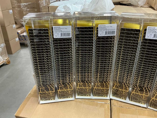 Partij ballotin leaves bruin 150 gr 55x89x60cm (1800x) - afbeelding 3 van  6