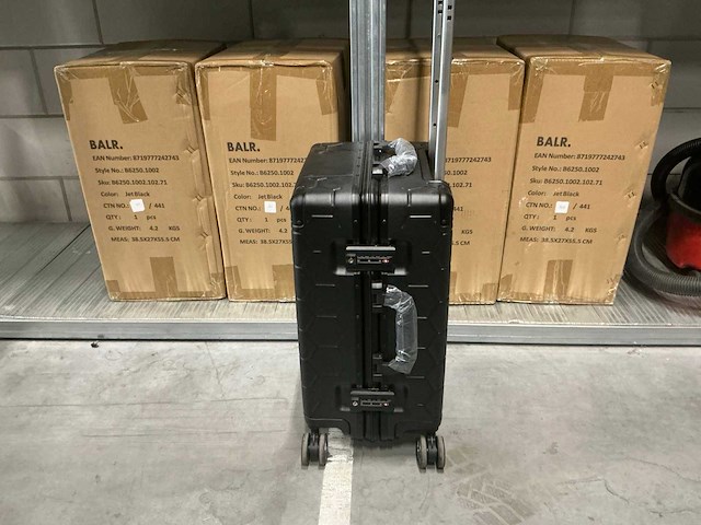 Partij balr handbagage koffers romeo embossed hexagon (10x) - afbeelding 2 van  7