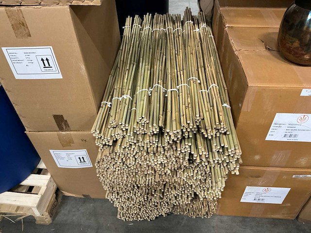 Partij bamboe stokken 120&105cm (2400x) - afbeelding 1 van  2