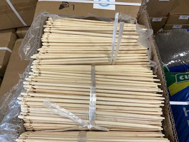 Partij bamnini etiketstekers 21cm bamboe (97500x) - afbeelding 1 van  3