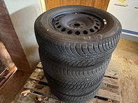 Partij banden continental 215/65 r17 4x4 met velg voor volkswagen tiguan (marge) - afbeelding 1 van  1