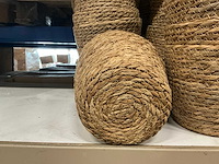 Partij basket osaka straw ø19xh17cm natural (33x) - afbeelding 2 van  2