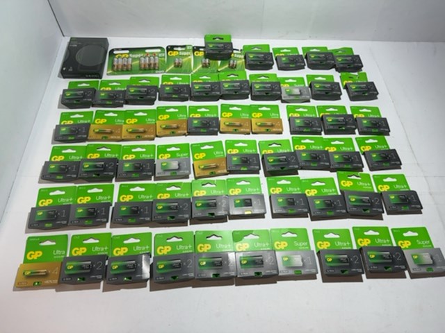 Partij batterijen diverse types, gp batteries - afbeelding 1 van  6
