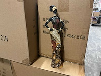 Partij beeld afrikaanse vrouw h34cm (72x)