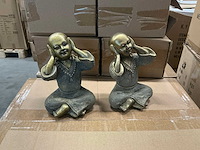 Partij beeldjes shaolin monniken h15cm (83x)