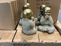 Partij beeldjes shaolin monniken h15cm (89x) - afbeelding 2 van  3
