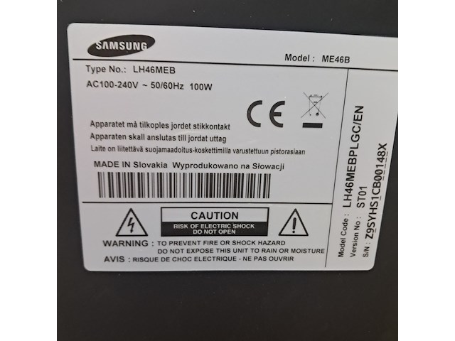 Partij beeldschermen, o.a. samsung, o.a. lh46meb - afbeelding 8 van  11