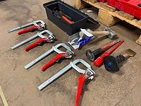Partij beitels, klemmen, hamer - afbeelding 2 van  6