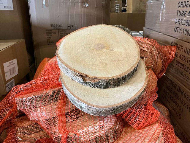 Partij berkenschijven ø21xd3cm - afbeelding 2 van  2