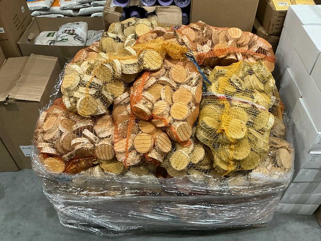 Partij berkenschijven ø8cmx2cm (45x) - afbeelding 1 van  3