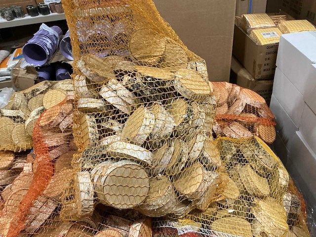 Partij berkenschijven ø8cmx2cm (45x) - afbeelding 2 van  3