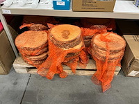 Partij berkenschijven circa 32x3cm (68x) - afbeelding 1 van  3