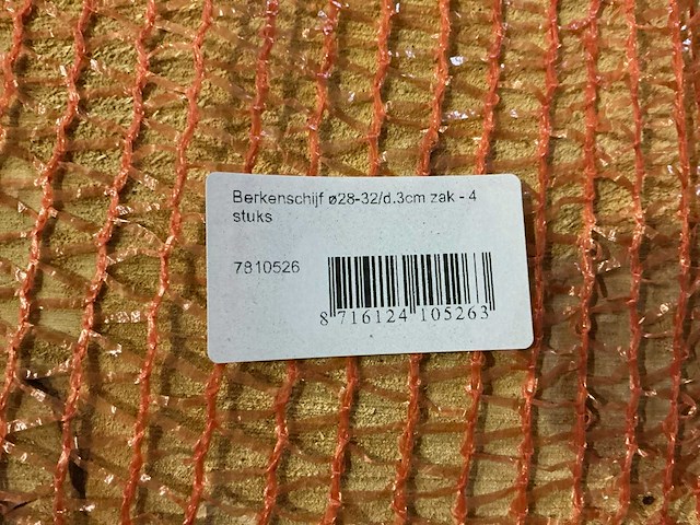 Partij berkenschijven diameter 28-32/d3cm (50x) - afbeelding 3 van  3