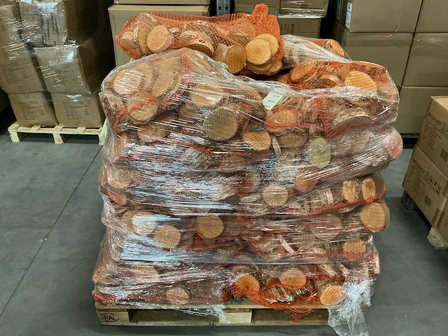 Partij berkenschijven rond ø10-12/d2cm (2500x) - afbeelding 2 van  3