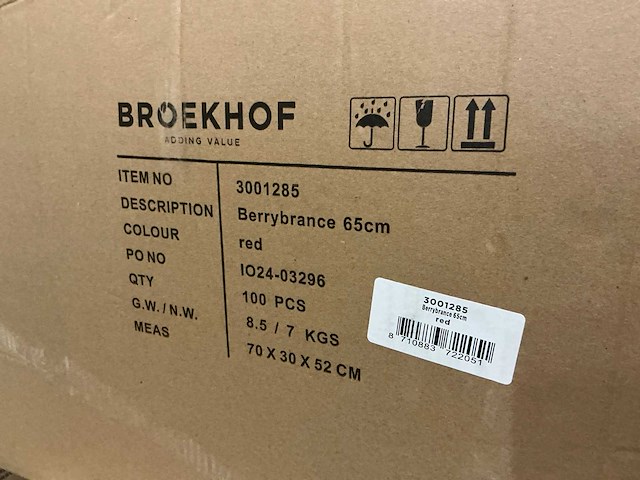 Partij berrybranche 65cm red (1200x) - afbeelding 4 van  4