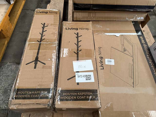 Partij besteksets, laptoptafels en kapstokken living nine - afbeelding 5 van  8