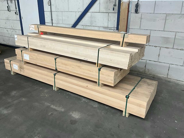 Partij beukenhouten balken (200x) - afbeelding 1 van  11