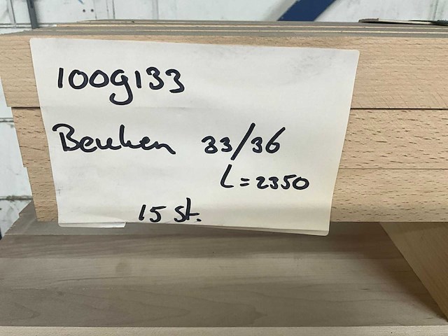 Partij beukenhouten balken (200x) - afbeelding 10 van  11