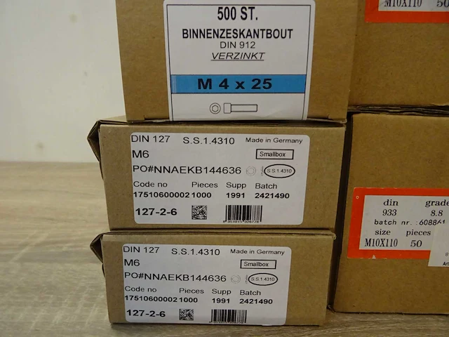 Partij bevestigingsmateriaal, 14 verpakkingen - afbeelding 2 van  7