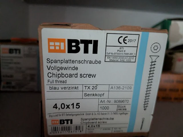 Partij bevestigingsmateriaal o.a. bti, heco, spax - afbeelding 35 van  66