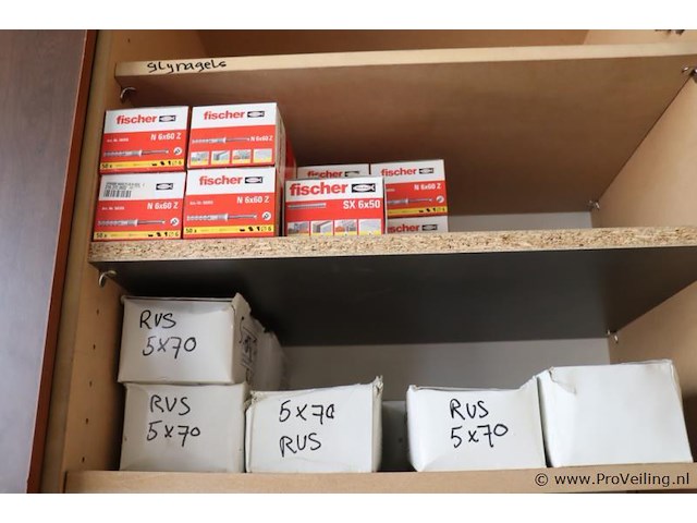 Partij bevestigingsmaterialen o.a. fischer universele plug sx 6x50 - afbeelding 3 van  8