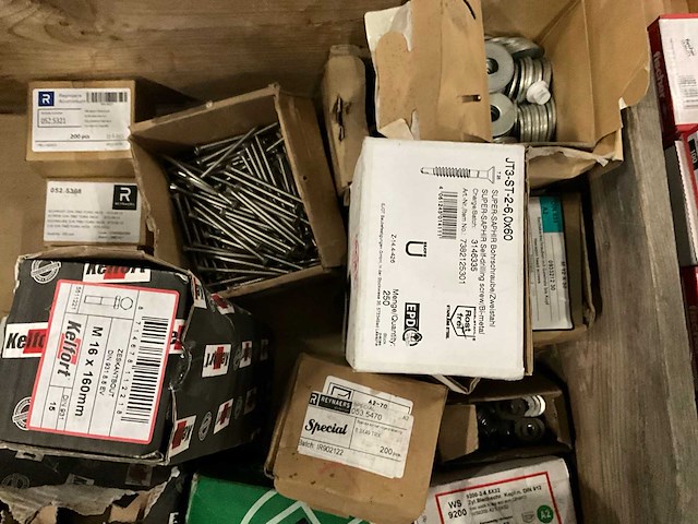 Partij bevestigingsmaterialen o.a. rvs - afbeelding 9 van  11