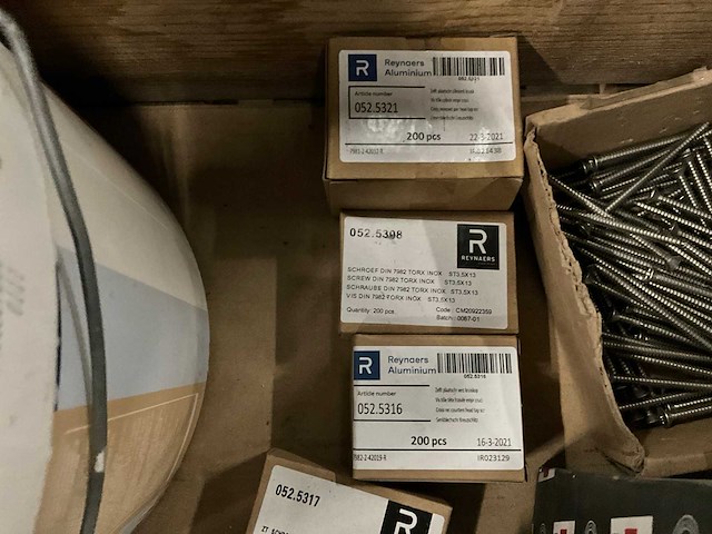 Partij bevestigingsmaterialen o.a. rvs - afbeelding 10 van  11