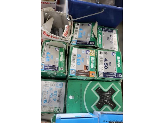 Partij bevestigingsmaterialen o.a. spax 4cut spaanplaatschroef - afbeelding 8 van  9