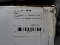 Partij bevestigingsmaterialen t.b.v. zonnepanelen o.a. esdec clickfit evo montagebeugels voor golfplaatdak 100-8090 - afbeelding 2 van  11