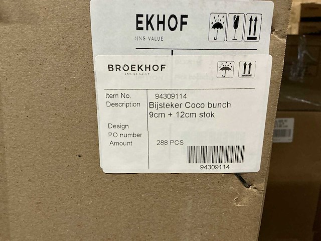 Partij bijstekers coco bunch 9cm+12cm stok (2210x) - afbeelding 4 van  4