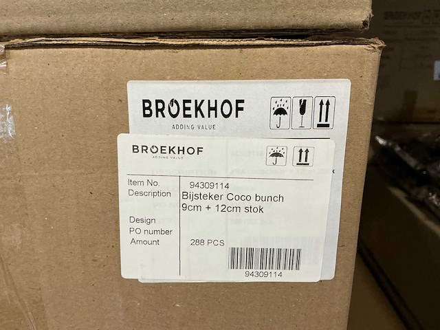 Partij bijstekers coco bunch 9cm+12cm stok (2700x) - afbeelding 4 van  4