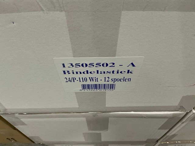 Partij bindelastiek 24/p-110 wit (204x) - afbeelding 4 van  4