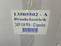 Partij bindelastiek 24/p-110 wit (576x) - afbeelding 3 van  3