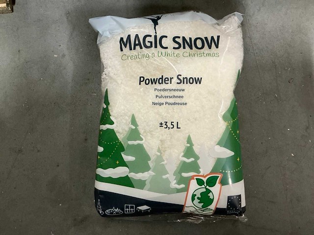 Partij bio powder snow 3,5 ltr per zak (504x) - afbeelding 1 van  5