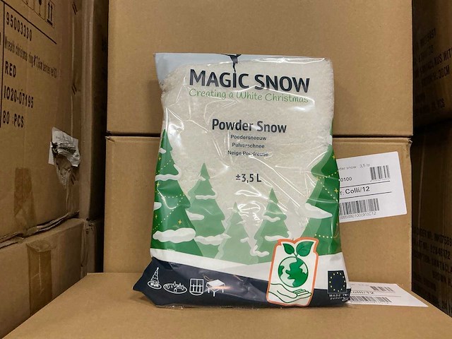 Partij bio powder snow 3,5 ltr per zak (71x) - afbeelding 1 van  3