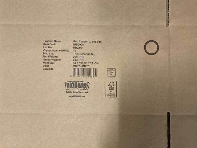Partij biobuddi kartonnen doos en stroken - afbeelding 12 van  12