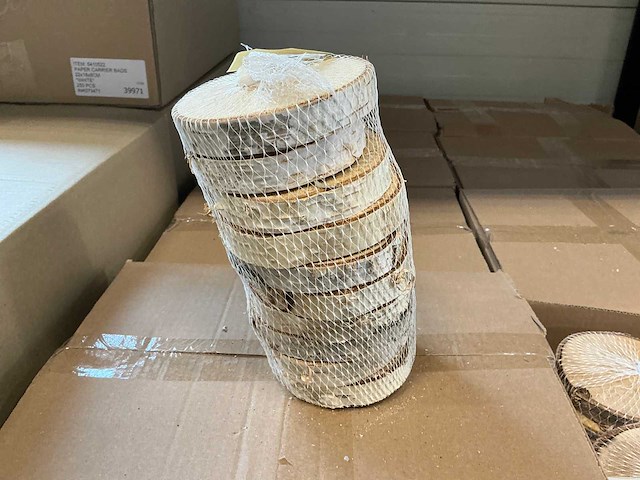 Partij birch slices 10-13cm (1920x) - afbeelding 2 van  5