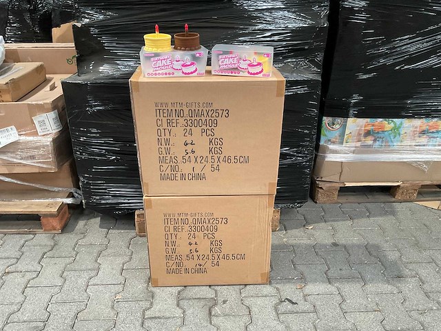 Partij birthday cake mould - 2 stuks (48x) - afbeelding 3 van  3