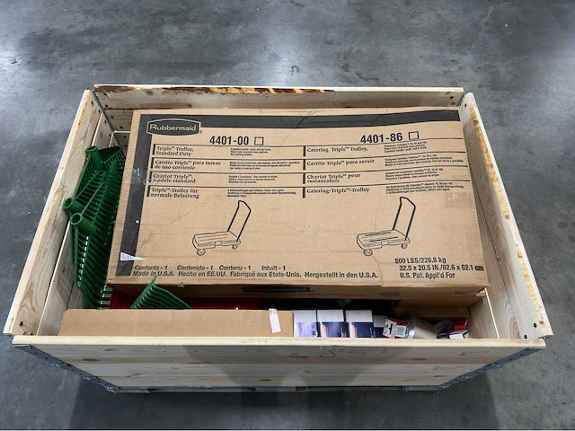 Partij bladharken, triple trolley, sloten en diverse - afbeelding 2 van  6