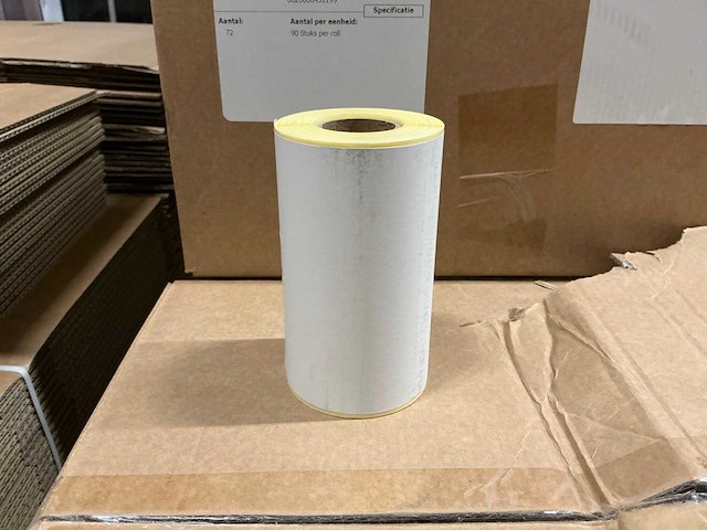 Partij blanco etiketten 100x150mm (998x) - afbeelding 2 van  4