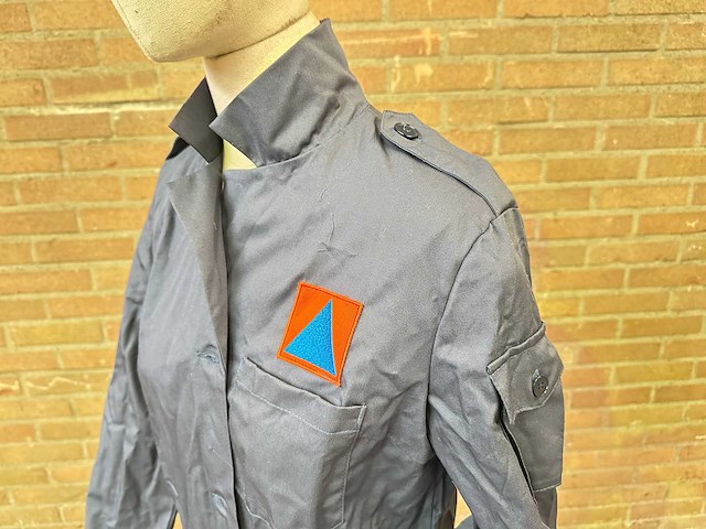 Partij blauwe stofjassen - afbeelding 2 van  6