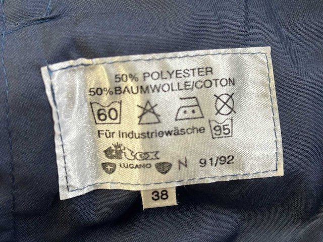 Partij blauwe stofjassen - afbeelding 4 van  6