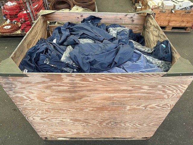 Partij blauwe stofjassen - afbeelding 5 van  6