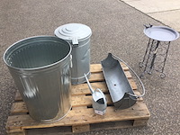 Partij blikken buiten artikelen, zonder pallet esschert design, grijs - afbeelding 1 van  5