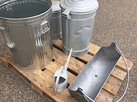 Partij blikken buiten artikelen, zonder pallet esschert design, grijs - afbeelding 2 van  5