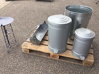 Partij blikken buiten artikelen, zonder pallet esschert design, grijs - afbeelding 4 van  5