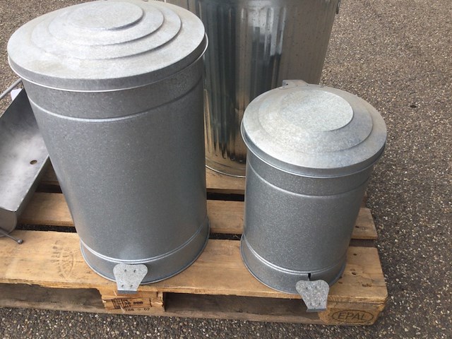 Partij blikken buiten artikelen, zonder pallet esschert design, grijs - afbeelding 5 van  5